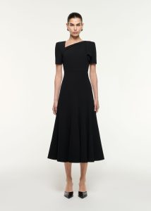 Slant Neck Dress