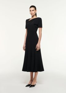 Slant Neck Dress